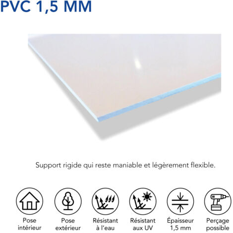 Panneau Information Bâtiment sous Vidéo Surveillance. Signalisation Information Sécurité. Autocollant, PVC ou Alu au choix - Plastique PVC 1,5 mm - 980 x 350 mm