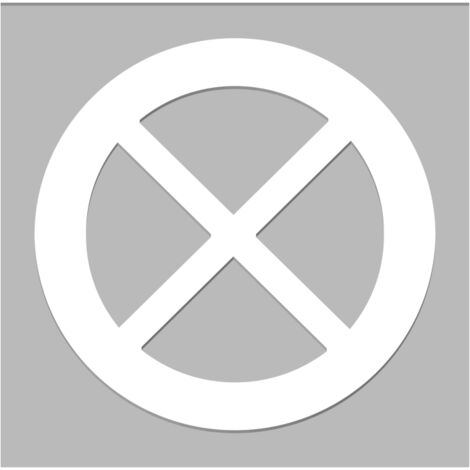 Pochoir Arrêt et Stationnement Interdits (W0218). Pochoir Interdiction de stationner. Taille au Choix. PVC Expansé 5mm - 1200 x 1200 mm