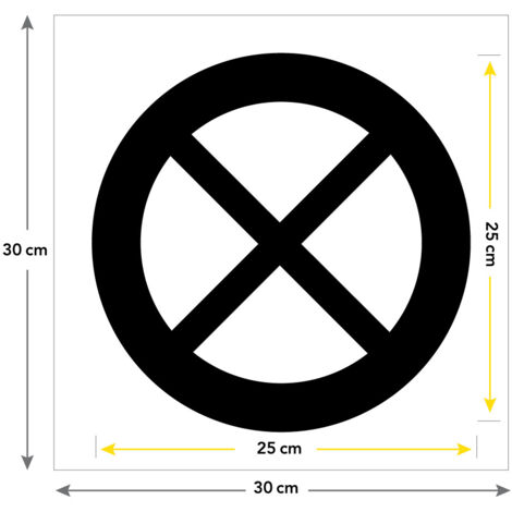 Stationnement interdit - Diamètre de 200 mm