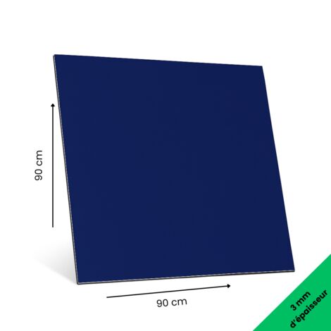 Panneau aluminium composite bleu 900x900 mm – Épaisseur 3 mm – Plaque rigide déco ou pro, intérieur/extérieur