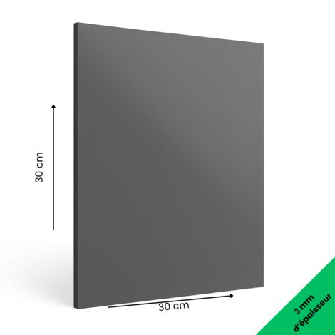 Panneau aluminium composite Gris 300x300 mm – Épaisseur 3 mm – Plaque rigide déco ou pro, intérieur/extérieur