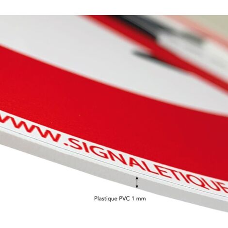 Panneau Accès Interdit Propriété Privée Diamètre 240 Mm Matière PVC