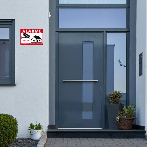 AUA SIGNALETIQUE - Panneau merci de jeter vos déchets dans la poubelle - 150x210 mm, Aluminium Dibond 3mm