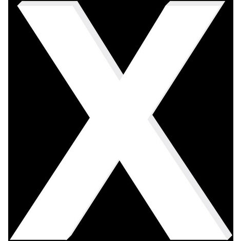 Lettre Décorative Plexiglass Blanc.- X - 15 cm