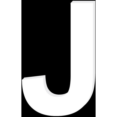 Lettre Décorative Plexiglass Blanc.- J - 15 cm