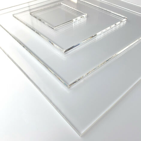 Plaque verre acrylique 1,5 mm. Feuille de verre acrylique. Verre acrylique transparent. Verre synthétique. PMMA XT. Verre synthétique transparent - 80 x 50 cm (800 x 500 mm)
