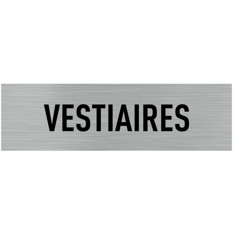 Pictogramme VESTIAIRES (Q0023).- Plaque aluminium brossé - (1/5)