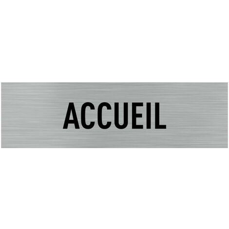 Pictogramme ACCUEIL (Q0028).- Plaque aluminium brossé - (1/5)