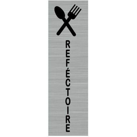 Pictogramme REFECTOIRE (Q0051).- Plaque aluminium brossé - (1/5)