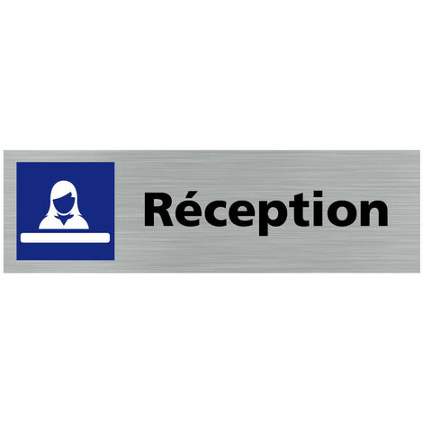 Pictogramme RECEPTION (Q0368).- Plaque aluminium brossé - (1/5)