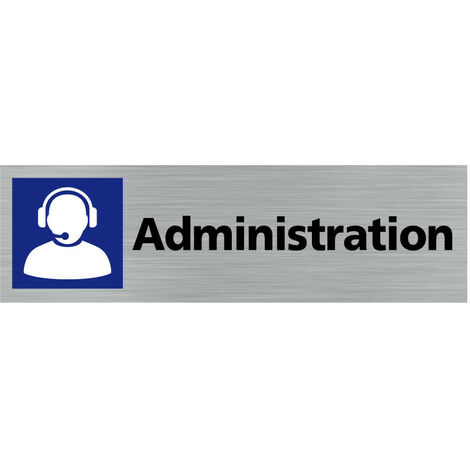 Pictogramme ADMINISTRATION (Q0226).- Plaque aluminium brossé - (1/5)