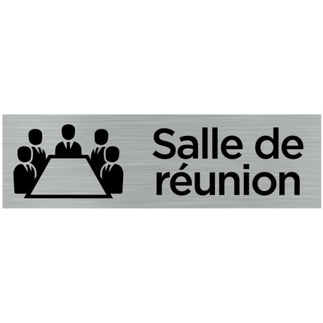 Pictogramme SALLE DE REUNION (Q0090).- Plaque aluminium brossé -