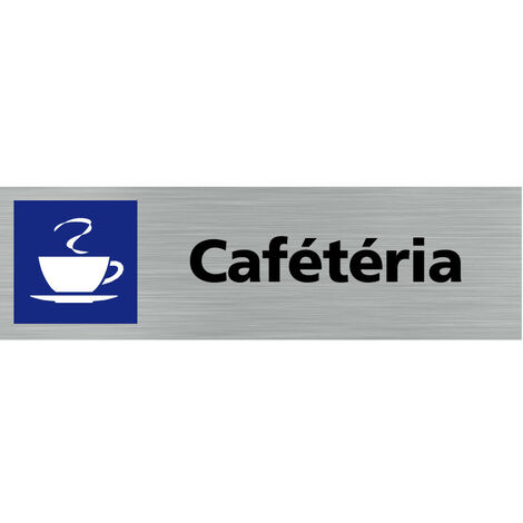 Pictogramme CAFETERIA (Q0122).- Plaque aluminium brossé - (1/5)