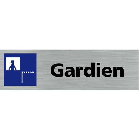 Pictogramme GARDIEN (Q0119).- Plaque aluminium brossé - (1/5)