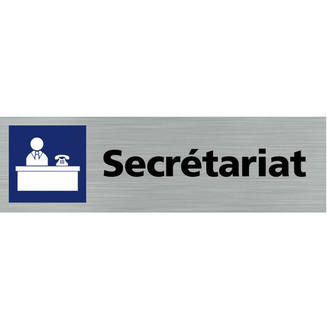 Pictogramme SECRETARIAT (Q0113).- Plaque aluminium brossé - (1/5)