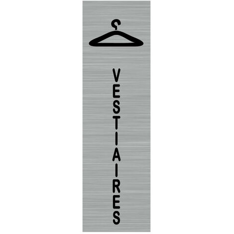 Pictogramme VESTIAIRES (Q0044).- Plaque aluminium brossé - (1/5)