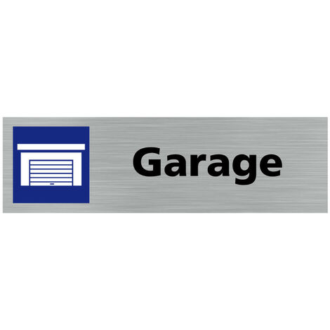 Pictogramme GARAGE (Q0337).- Plaque aluminium brossé - (1/5)