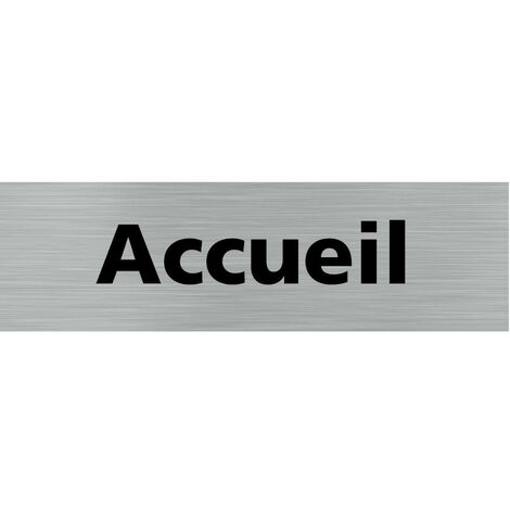 Pictogramme ACCUEIL (Q0137).- Plaque aluminium brossé - (1/5)