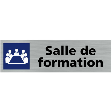 Pictogramme SALLE DE FORMATION (Q0430).- Plaque aluminium brossé - (1/5)