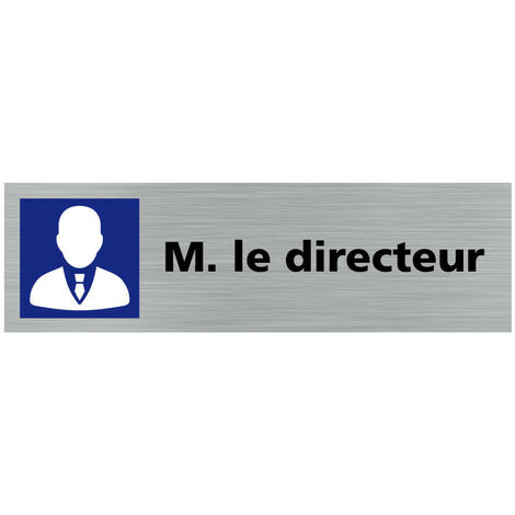 Pictogramme M.- Plaque aluminium brossé - (1/5)