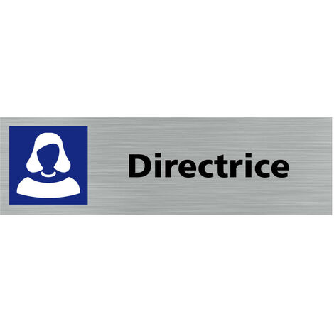 Pictogramme DIRECTRICE (Q0223).- Plaque aluminium brossé - (1/5)