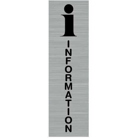 Pictogramme INFORMATION (Q0055).- Plaque aluminium brossé - (1/5)