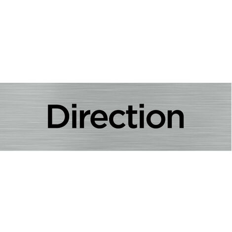 Pictogramme DIRECTION (Q0087).- Plaque aluminium brossé - (1/5)