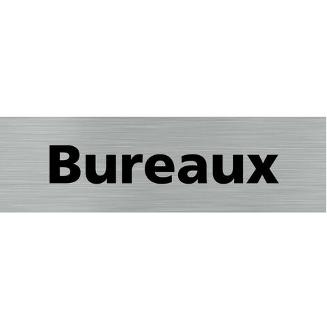 Pictogramme BUREAUX (Q0138).- Plaque aluminium brossé - (1/5)