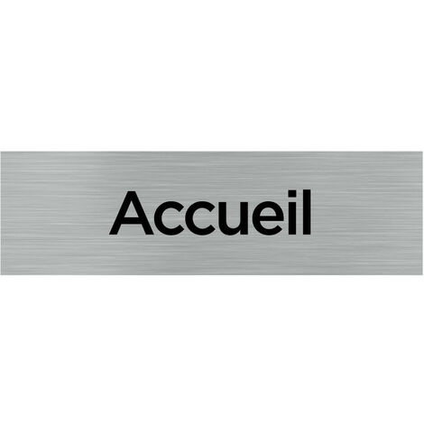 Pictogramme ACCUEIL (Q0082).- Plaque aluminium brossé - (1/5)