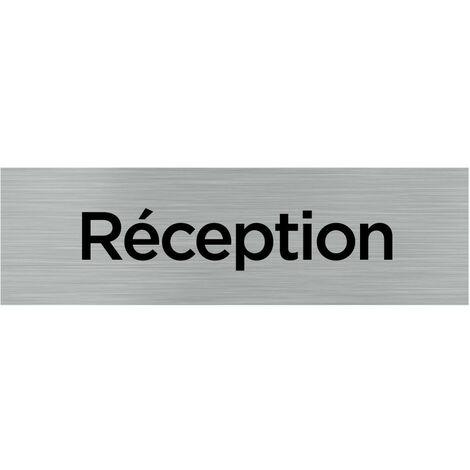 Pictogramme RECEPTION (Q0084).- Plaque aluminium brossé - (1/5)