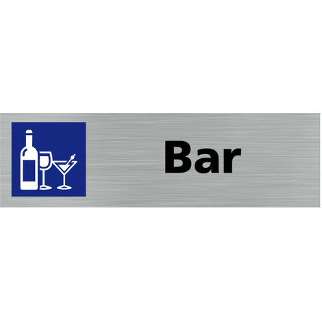 Pictogramme BAR (Q0276).- Plaque aluminium brossé - (1/5)
