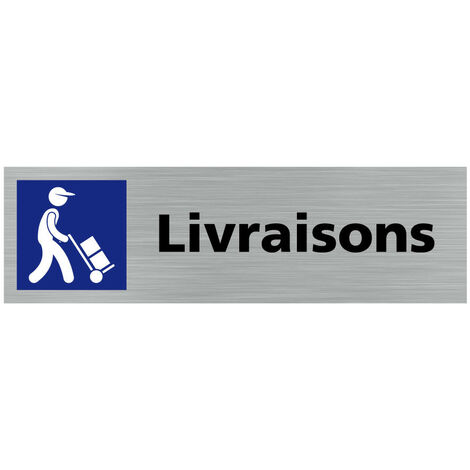 Pictogramme LIVRAISONS (Q0345).- Plaque aluminium brossé - (1/5)