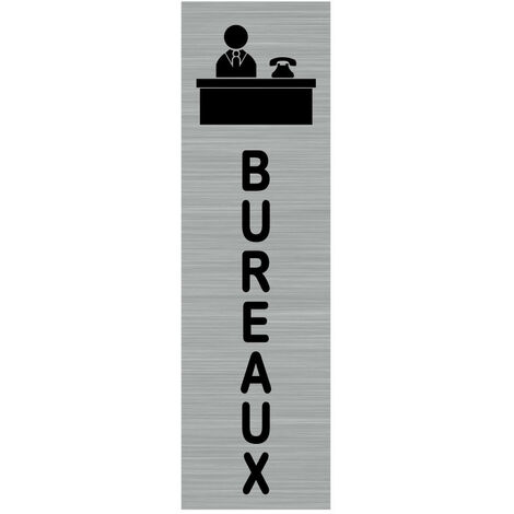 Pictogramme BUREAUX (Q0049).- Plaque aluminium brossé - (1/5)