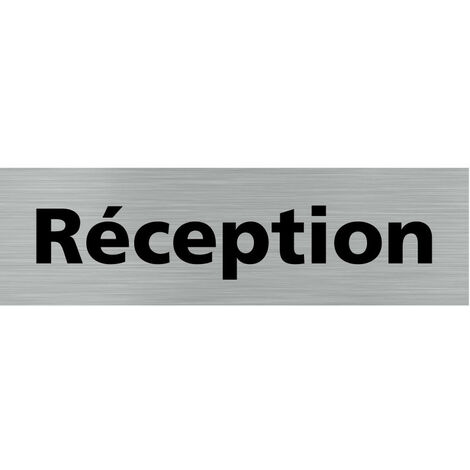 Pictogramme RECEPTION (Q0139).- Plaque aluminium brossé - (1/5)