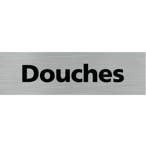 Pictogramme DOUCHES (Q0144).- Plaque aluminium brossé - (1/5)
