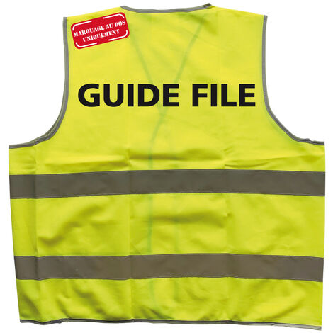 GILET DE SIGNALISATION GUIDE FILE (WC1390GF).- Jaune - XL (1/5)
