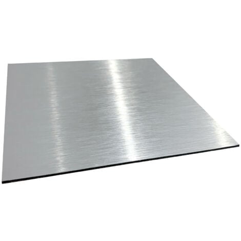 Panneau aluminium composite Brossé 500x700 mm – Épaisseur 2 mm – Plaque rigide déco ou pro, intérieur/extérieur