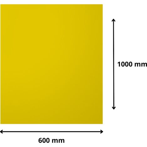 Plaque verre acrylique miroir or 3 mm - 60 x 100 cm (600 x 1000 mm) - Verre synthétique - Bord droits - Plexiglass