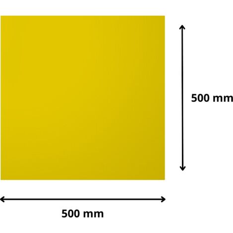 Plaque verre acrylique miroir or 3 mm - 50 x 50 cm (500 x 500 mm) - Verre synthétique - Bord droits - Plexiglass (1/5)