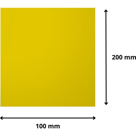 Plaque verre acrylique miroir or 3 mm - 10 x 20 cm (100 x 200 mm) - Verre synthétique - Bord droits - Plexiglass (1/5)