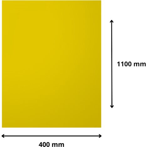 Plaque verre acrylique miroir or 3 mm - 40 x 110 cm (400 x 1100 mm) - Verre synthétique - Bord droits - Plexiglass