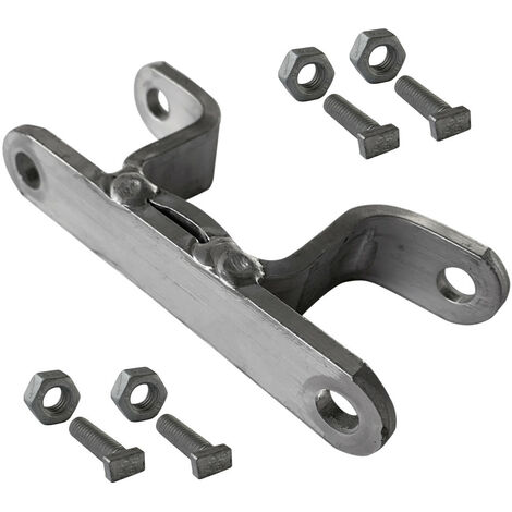 Bride de fixation pour poteau Bride simple ou double avec boulonnerie. Système de fixation pour panneaux - 40 x 40 mm (Bride double) - À l'unité
