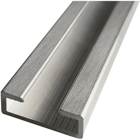 Signaletique.Biz France – Rail de fixation aluminium 20 cm – Compatible panneaux signalisation – Double face pour fixation rapide – Pour poteaux acier galvanisé