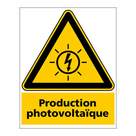 PANNEAU PRODUCTION PHOTOVOLTAIQUE (C1502) - Plastique PVC 1,5 mm - 450 x 630 mm