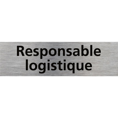 Pictogramme Responsable logistique (Q0480).- Plaque aluminium brossé - (1/5)