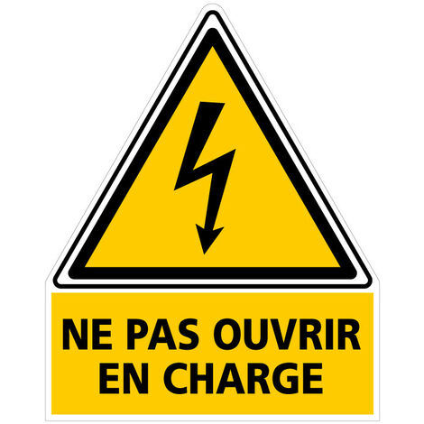ETIQUETTE Photovoltaique Ne pas ouvrir en charge (C0848). Signalisation Photovoltaïque (1/5)