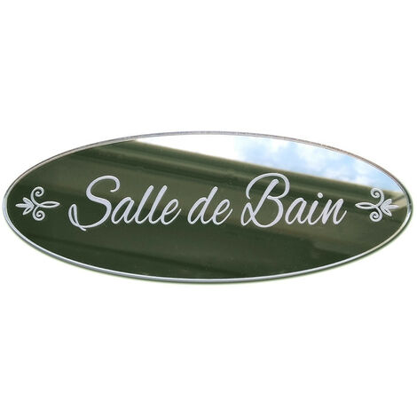 Plaque Miroir Adhésive Salle de Bain – Plaque de Porte Plexiglas effet miroir 3 mm – Style shabby chic