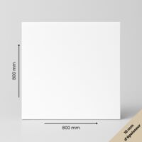 Plaque PVC expansé Comacel -800 x 800 mm -Épaisseur 10 mm -Idéal maquette, isolation, agencement intérieur