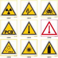 Panneaux de DANGER et d'AVERTISSEMENT - C0045 - 250 x 250 mm