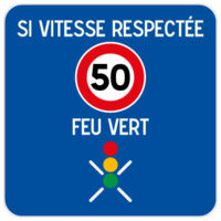 PANNEAU ROUTIER - SIGNAUX D'INDICATION - TYPE C (C118) - 350 x 350 mm